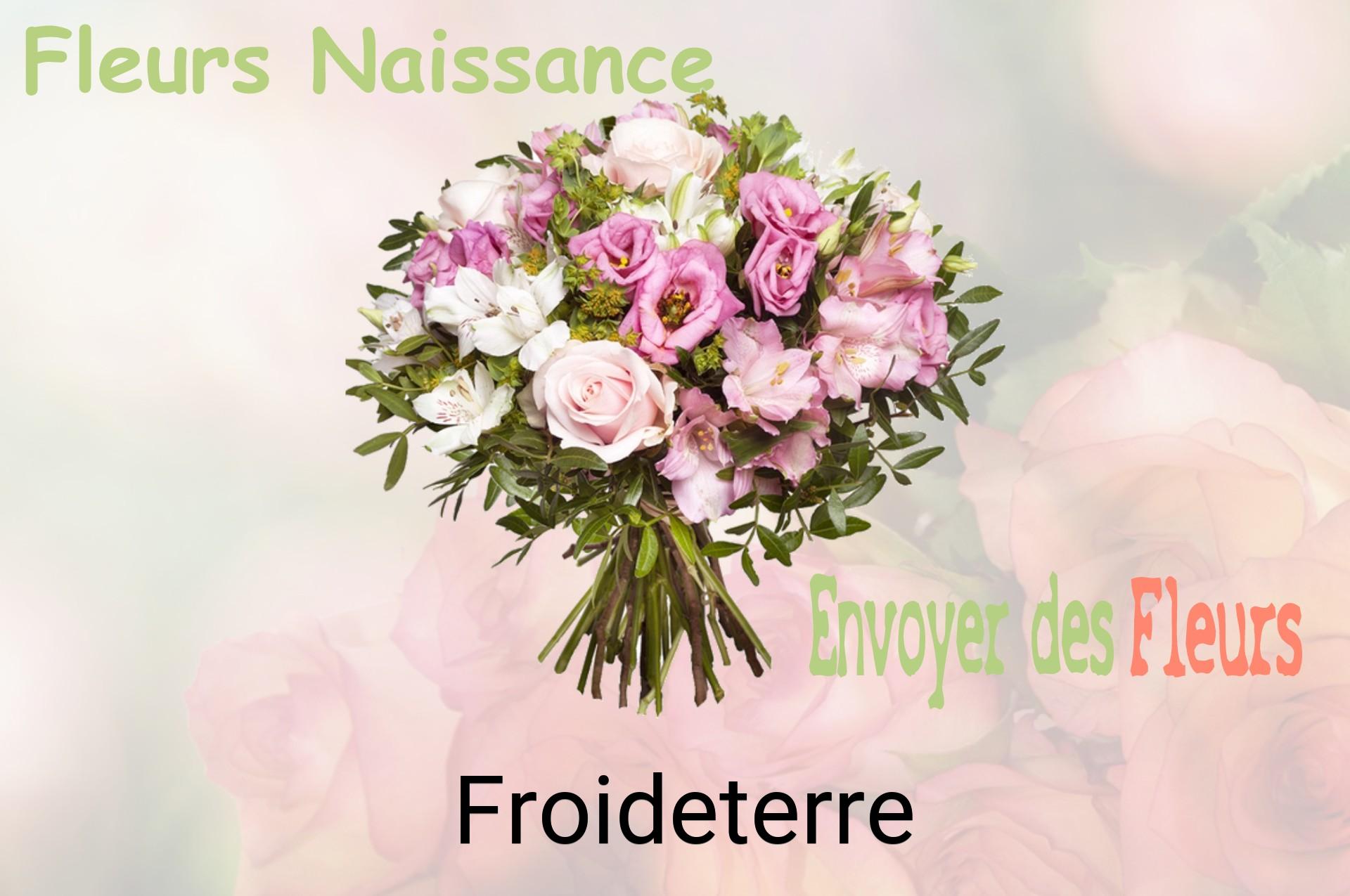 Bouquet de fleurs de naissance livré à Froideterre